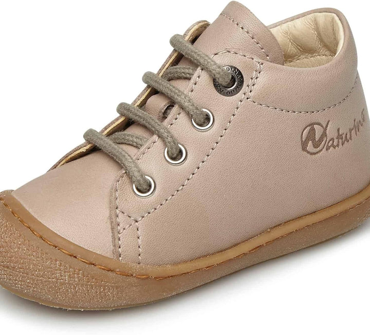 Naturino Cocoon-Lauflernschuh aus Nappaleder-Blau 19 EU Taubengrau Beige, 19 EU Taubengrau Beige