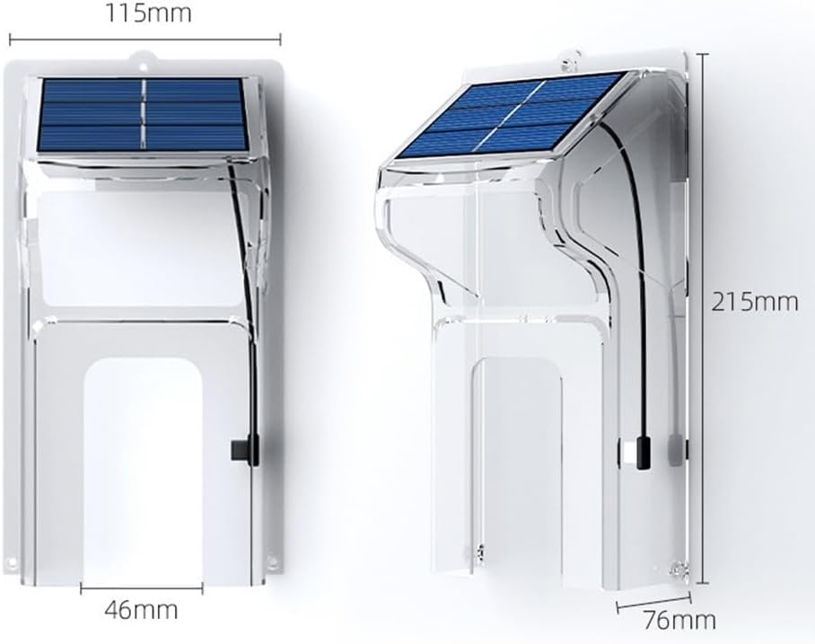 Cloudpower Solarbetriebene Türklingel-Regenschutz, kabellose Türklingel-Abdeckung, wasserdichte Vide