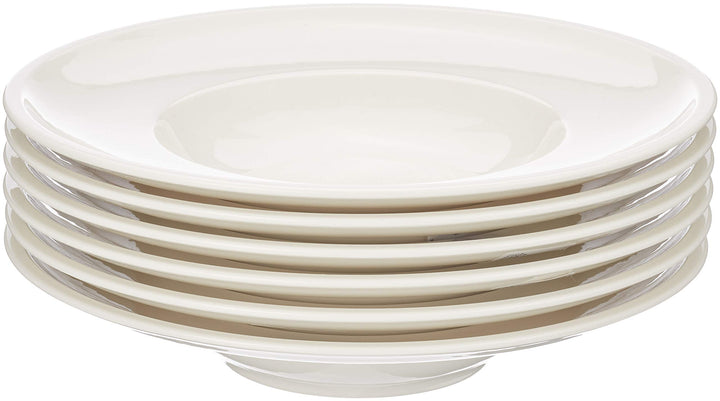 Villeroy &amp; Boch Artesano Original Suppenteller, Porzellan, Weiss, 27.5 x 27.5 x 13 cm, 6 Einheiten