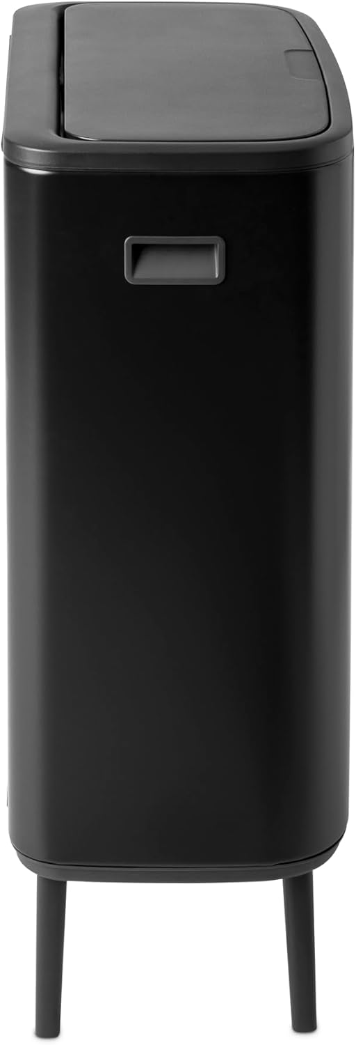 Brabantia Bo Touch Bin HI – 1 x 60L Inneneimer (mattschwarz) Abfall-/Recycling-Kücheneimer mit herau