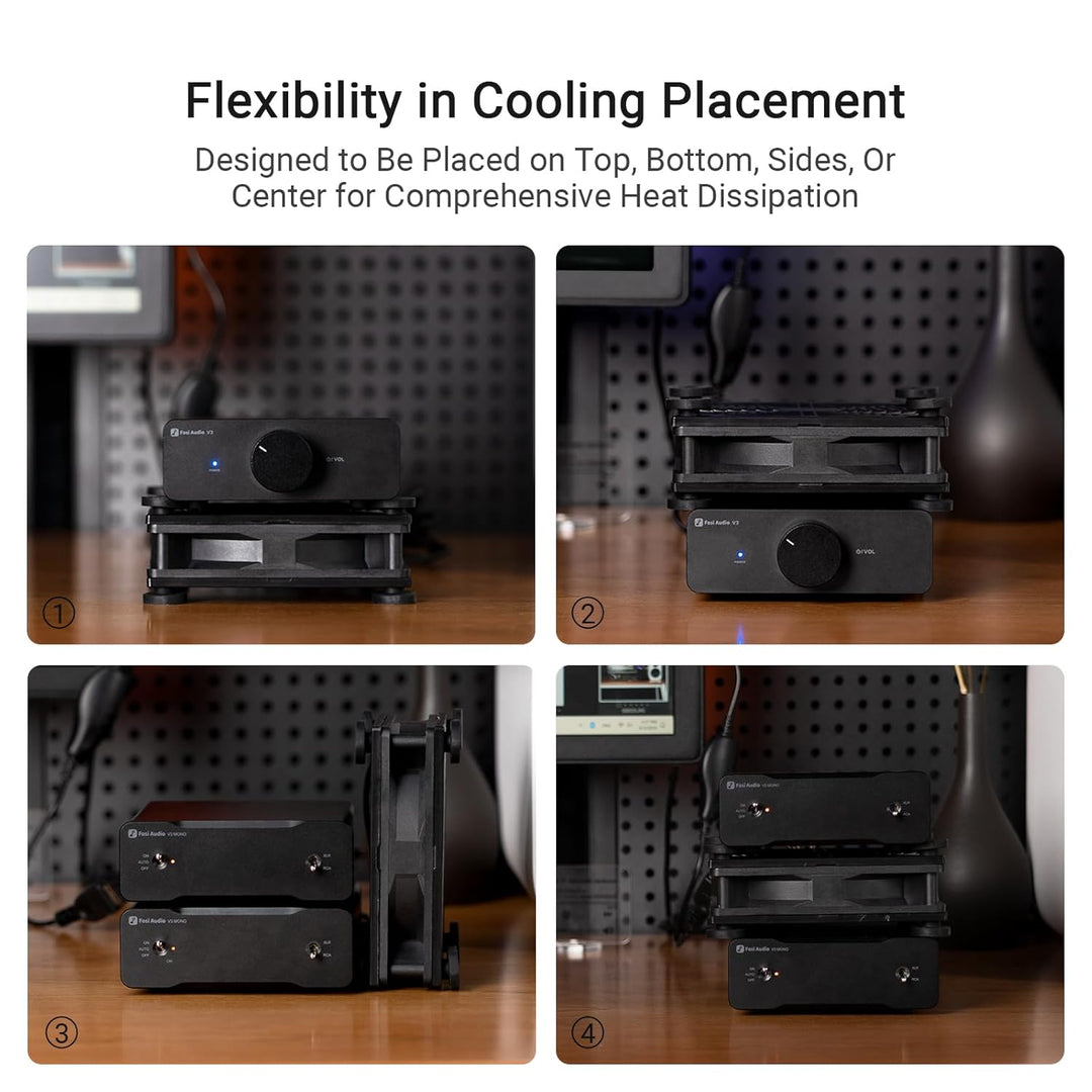 Fosi Audio Kühlventilator, hochleistungsfähiger Lüfter für Fosi Audio HiFi Stereo Verstärker V3 MONO