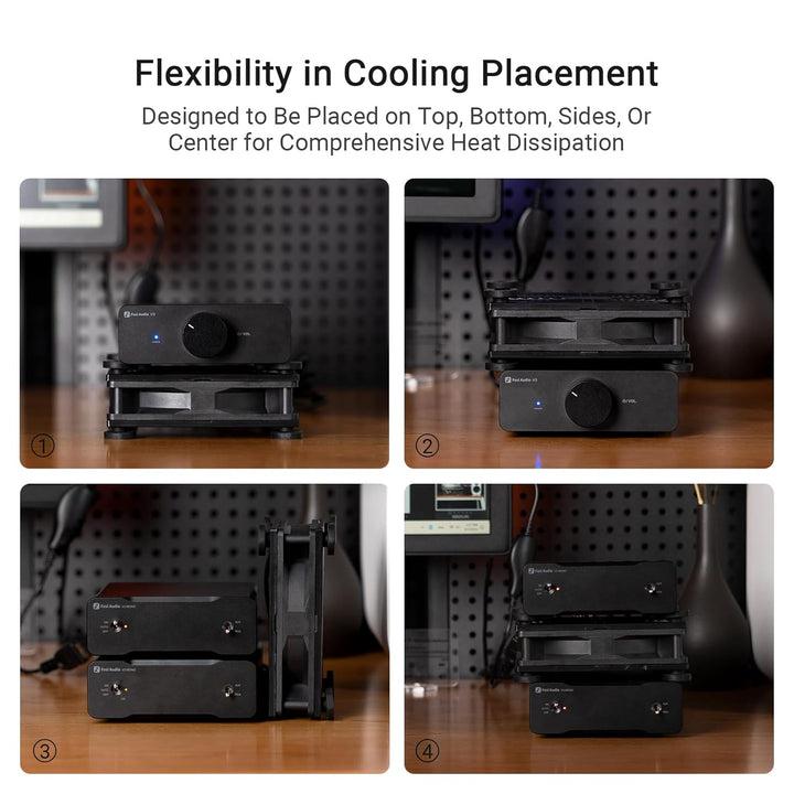 Fosi Audio Kühlventilator, hochleistungsfähiger Lüfter für Fosi Audio HiFi Stereo Verstärker V3 MONO