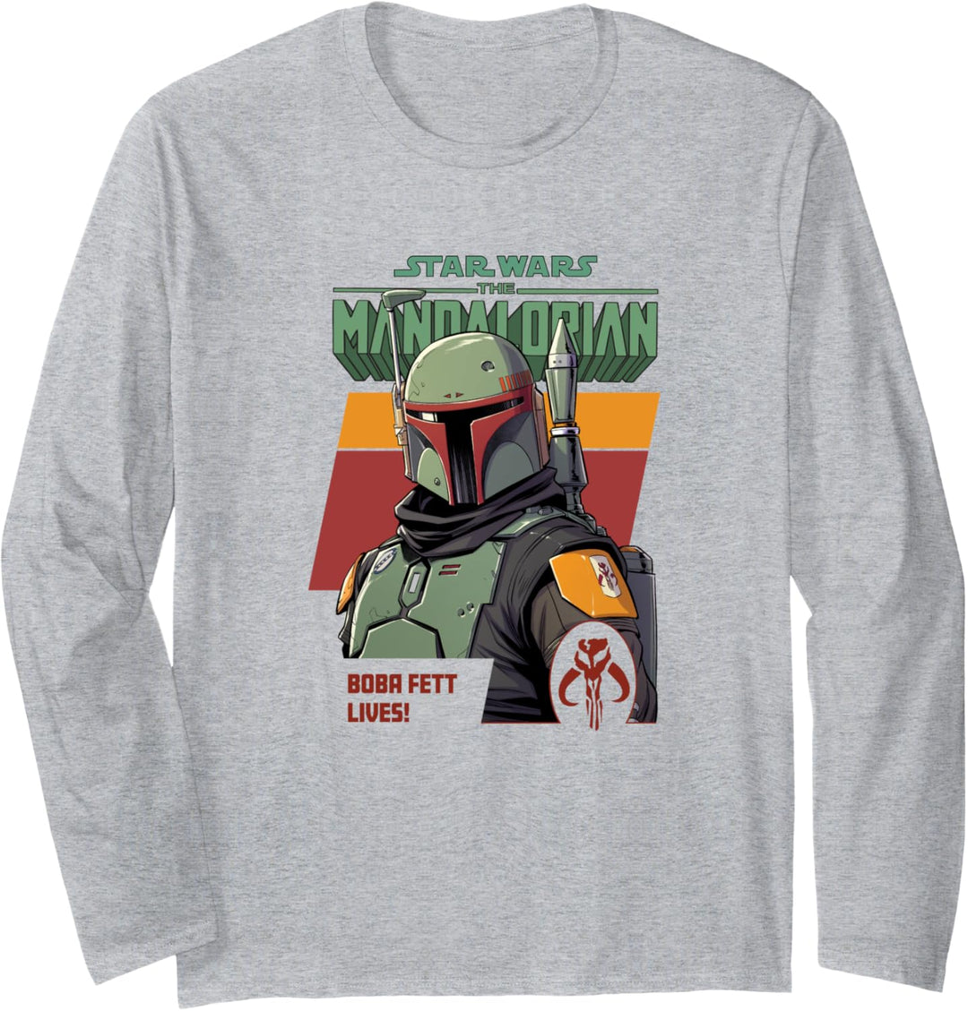 Star Wars: The Mandalorian Boba Fett Lives Classic Langarmshirt