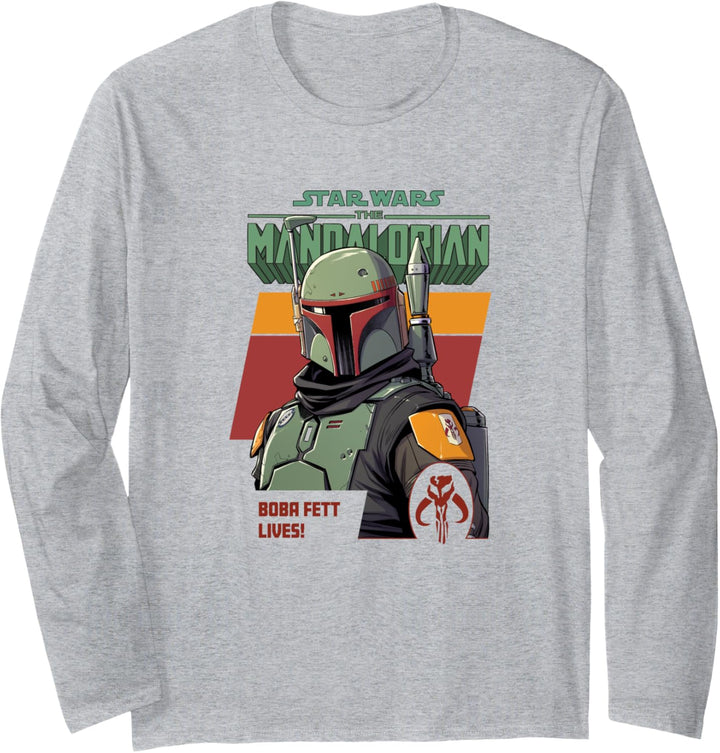 Star Wars: The Mandalorian Boba Fett Lives Classic Langarmshirt
