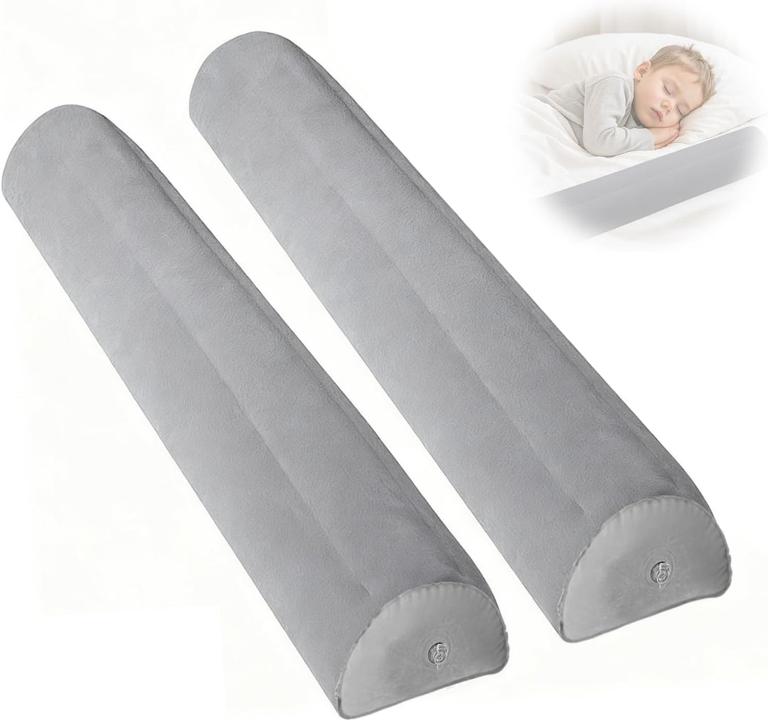Rausfallschutz Bett, 2er Pack Aufblasbares Bettgitter Rausfallschutz, 127cm Bettkantenschutz Reise f