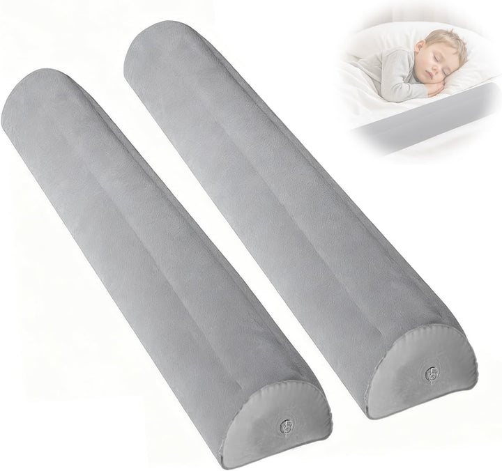 Rausfallschutz Bett, 2er Pack Aufblasbares Bettgitter Rausfallschutz, 127cm Bettkantenschutz Reise f