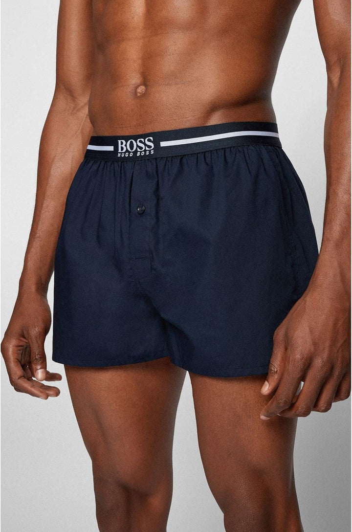 BOSS Herren Boxershorts, 2er Pack M Dark Blue405, M Dark Blue405