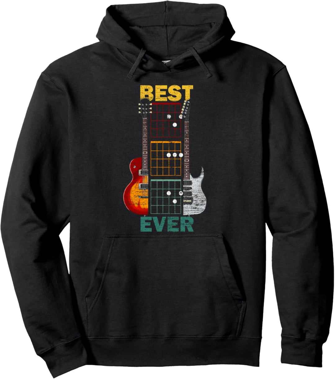 Bester Papa aller Zeiten Gitarrist Musik Vatertag Gitarre Pullover Hoodie