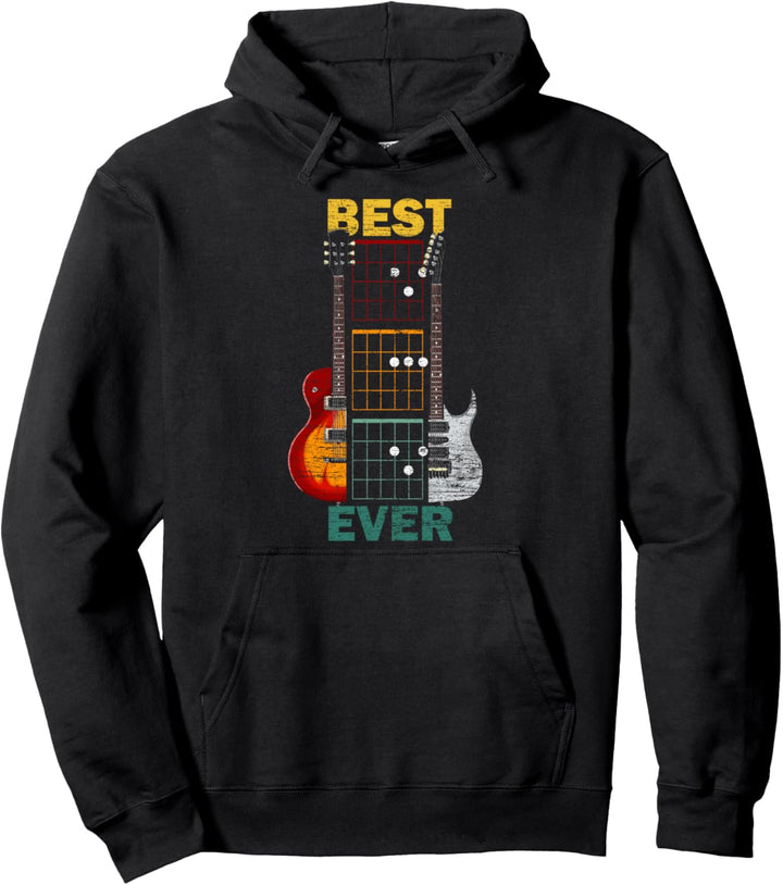Bester Papa aller Zeiten Gitarrist Musik Vatertag Gitarre Pullover Hoodie