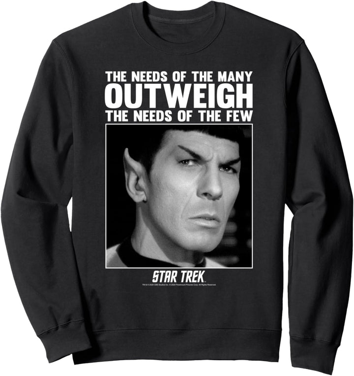 Star Trek Spock The Needs Of The Many, Needs Of The Few Sweatshirt