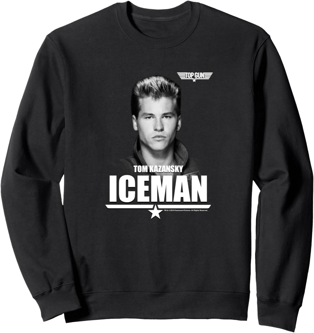 Top Gun Tom Kazansky The Iceman Portrait Sweatshirt