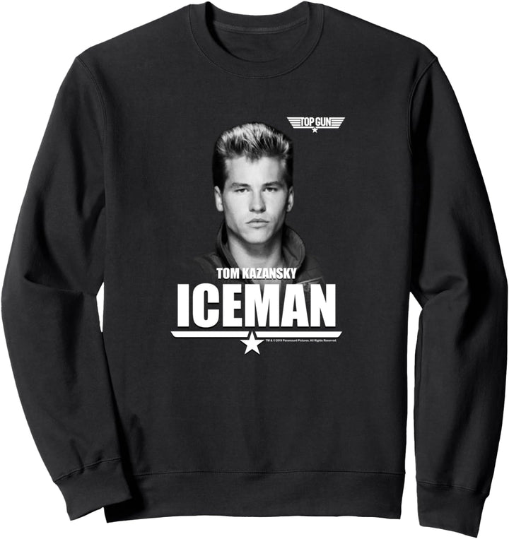 Top Gun Tom Kazansky The Iceman Portrait Sweatshirt