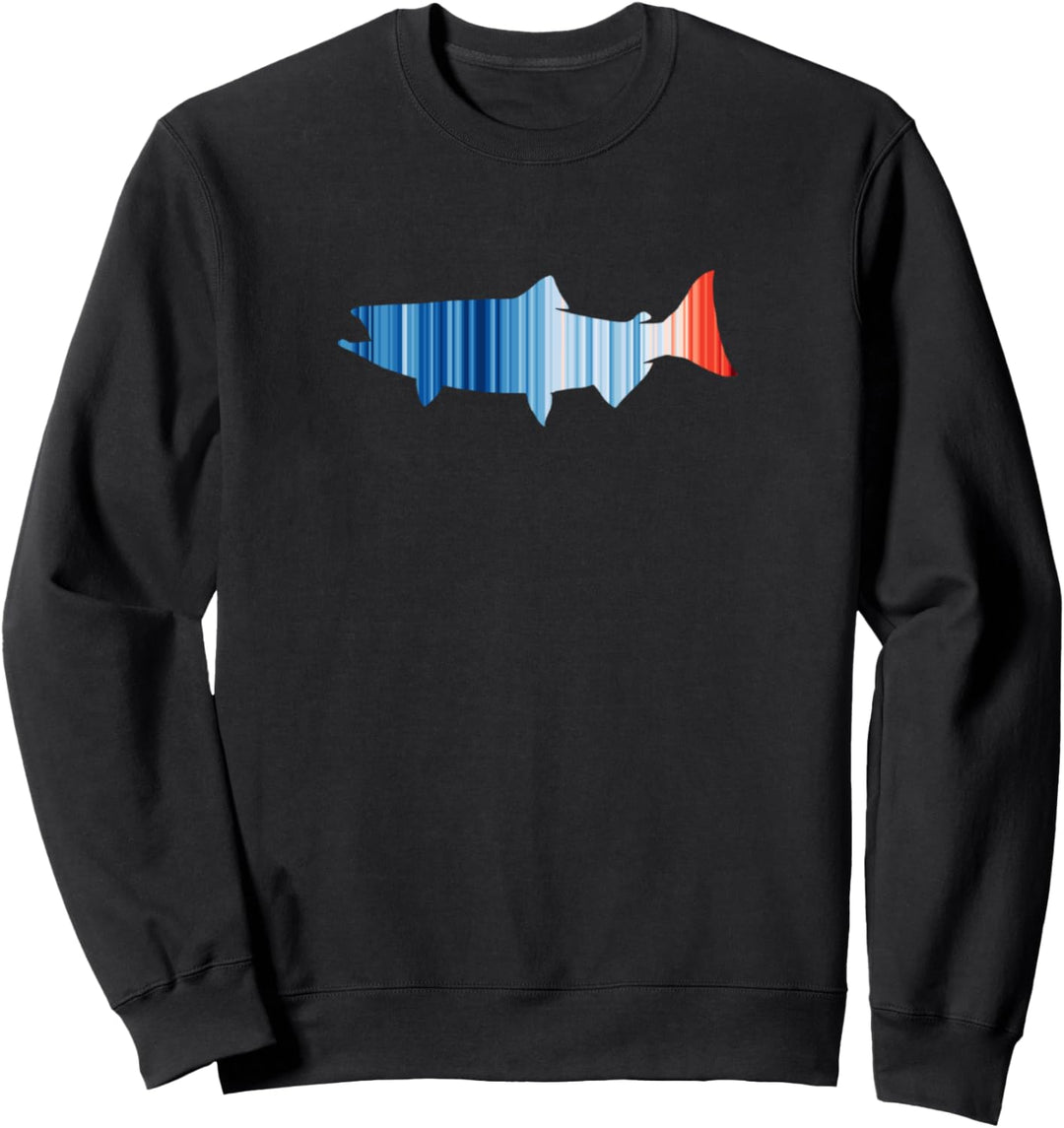Blue & Red Global Temperature - Climate Change Sweatshirt