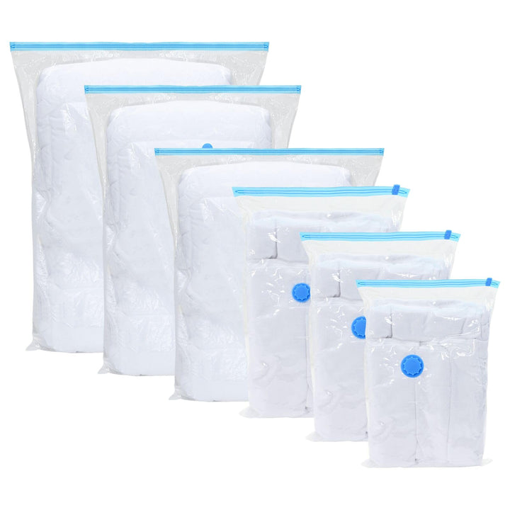 vidaXL Aufbewahrungstaschen 5 pcs Transparent und Blau 130 x 100 cm, Wohnzimmer, moderne Möbel, rech