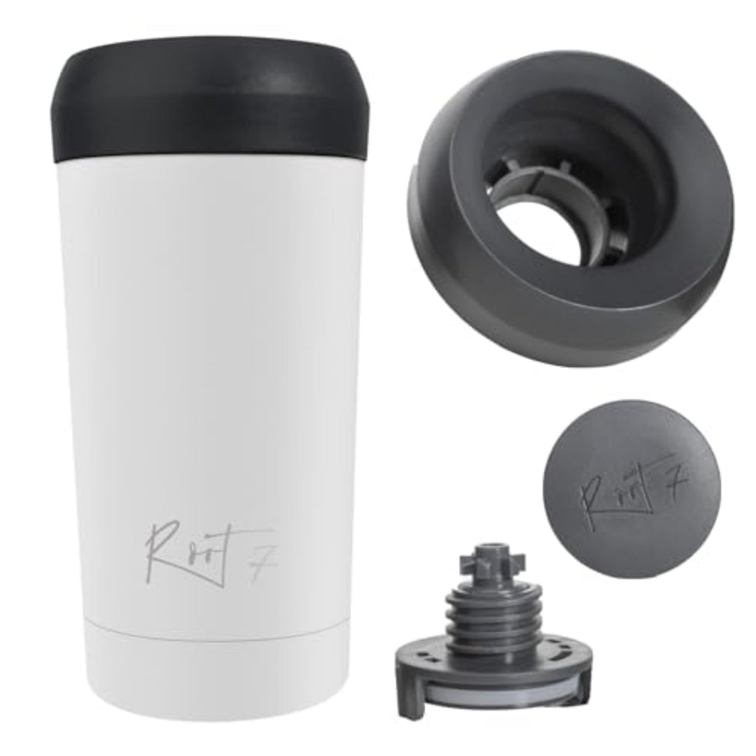 Root7 - Coffee Thermobecher 360ml Auslaufsicher - Isolierbecher Tee Becher, Termokaffeebecher To Go,