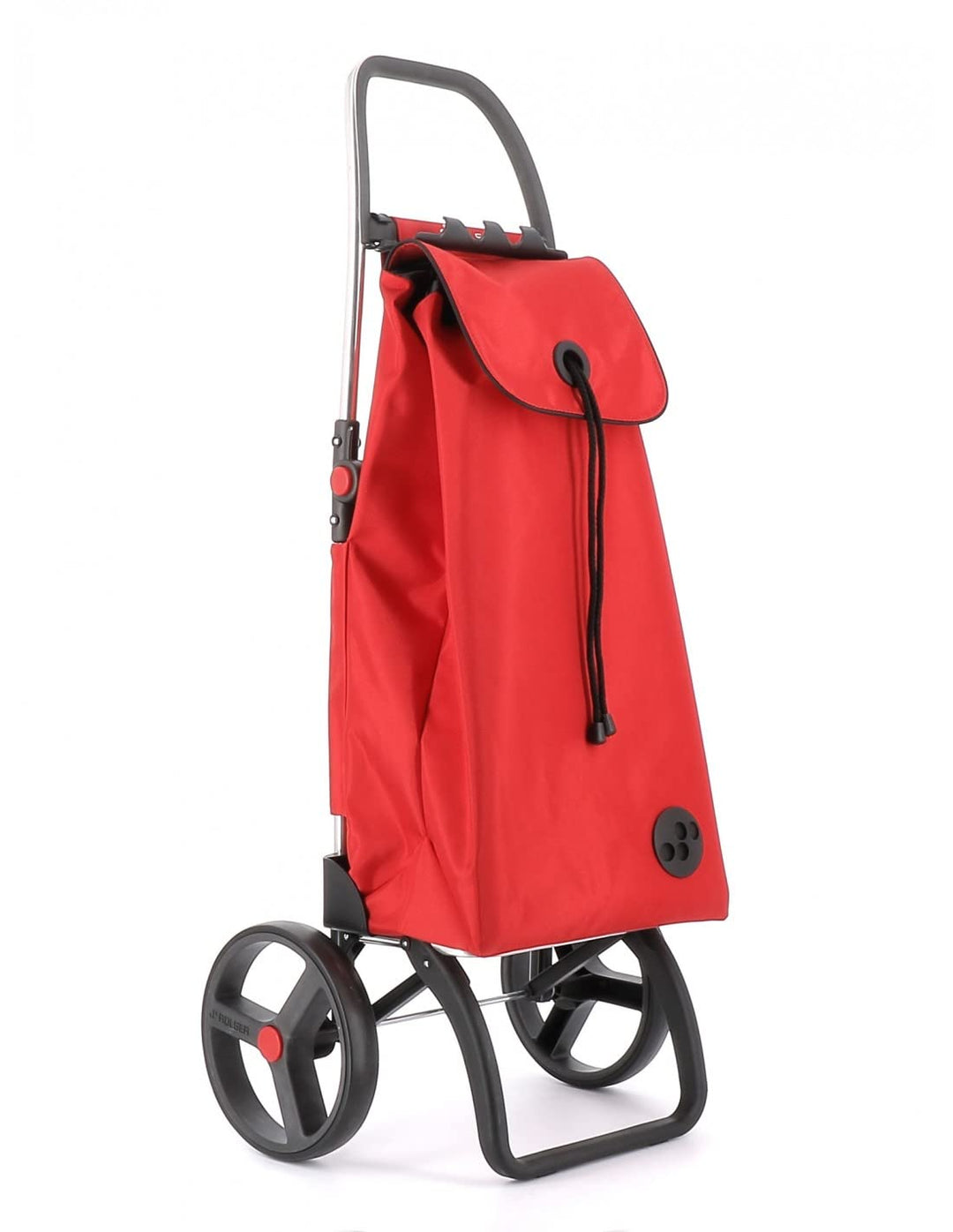Klappbarer Einkaufstrolley Rolser I-Max MF 2 grosse Räder - Rot, Rot