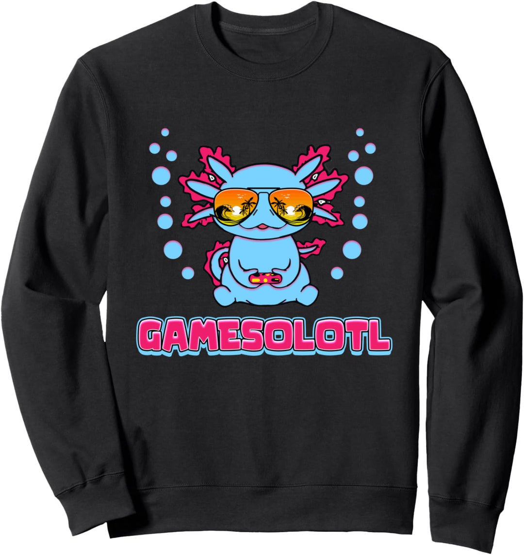 Gamesolotl Gamer Axolotl Gaming Sweatshirt