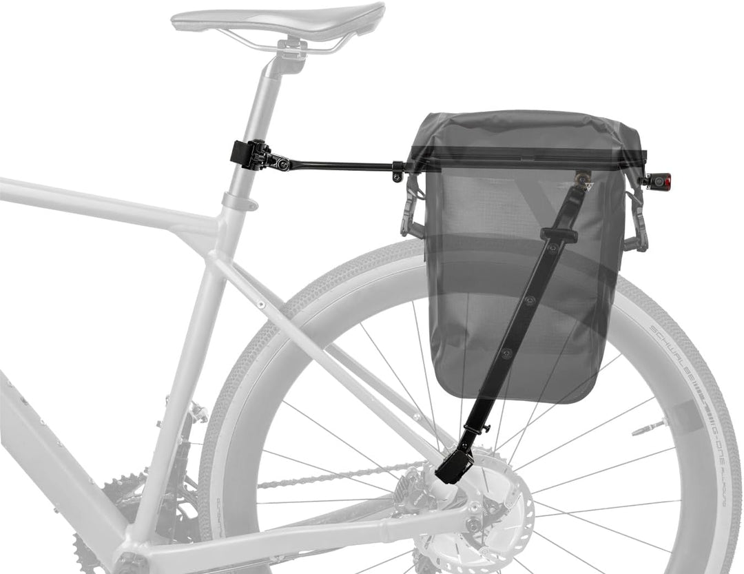 Topeak Zi RAK Gepäckträger Schwarz, Fahrrad Gepäckträger aus Aluminium mit Strap Mount Befestigung f