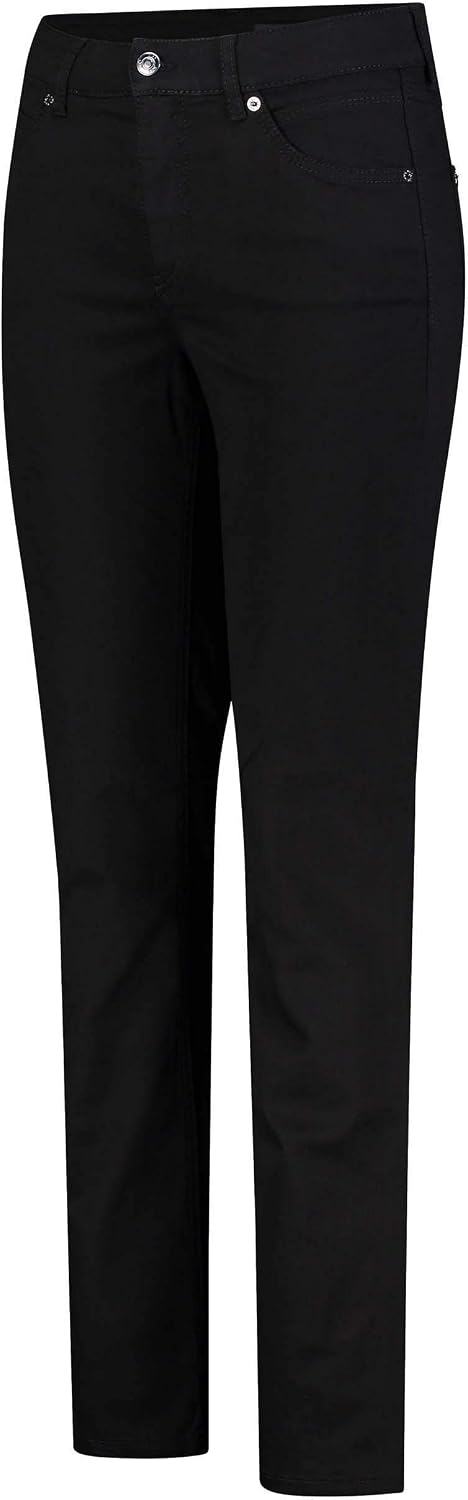 MAC Jeans Damen Jeans Hose Melanie Stretchdenim Grey 34 Black Black (D999), 34 Black Black (D999)