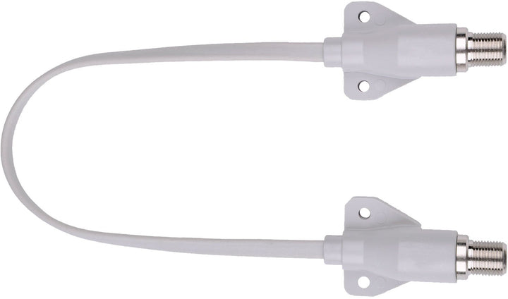 DUR-line® Profi Fensterdurchführung (2Stück) M - 21cm Kabellänge - Minimale Dämpfung, maximale Schir
