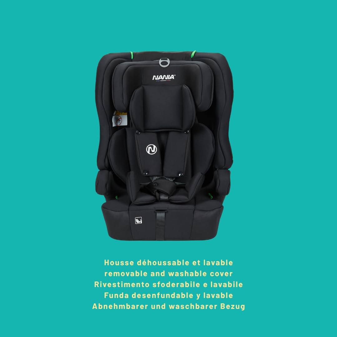 Nania Kinderautositz Isofix Lima I-size 76-150 cm – Gruppe 1/2/3 von 9 bis 36 kg, 15 Monate bis 12 J