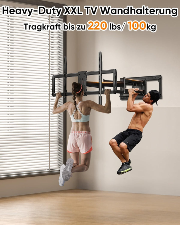 Heavy Duty XXL TV Wandhalterung mit 1095 mm Extra Langem Gelenkarm, für Extra Grosse 60-120 Zoll Fer
