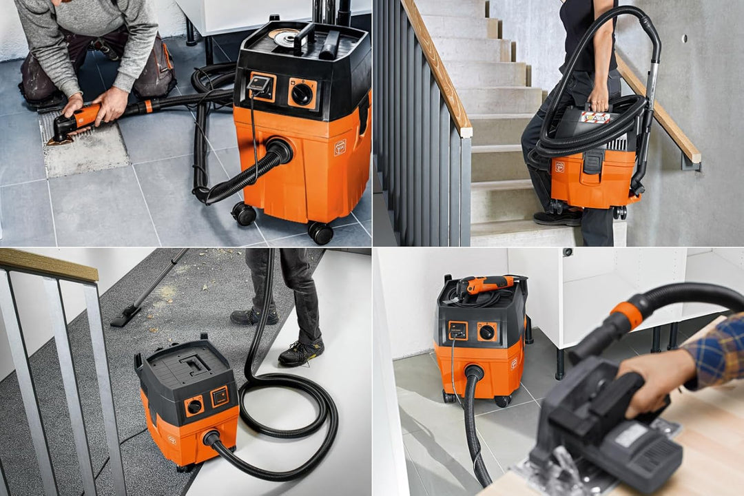 FEIN Nass- / Trockensauger DUSTEX 35L (Industriestaubsauger 1380W, Behälter 32l, extra Steckdose) 92