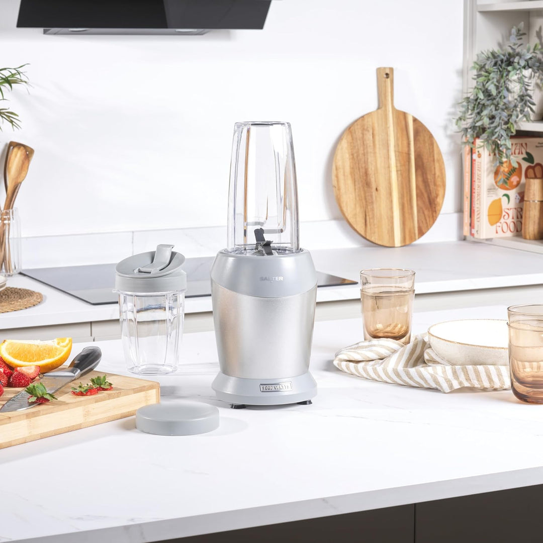 Salter EK2002V4MMSVDE Aspen NutriPro Standmixer – kompakter Standmixer, Mini-Smoothie-Maker, 1-l-Mix