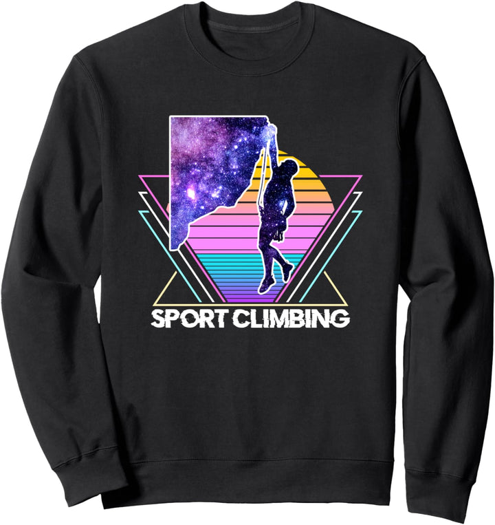 Sportklettern Retro Vintage Kletterer Sweatshirt