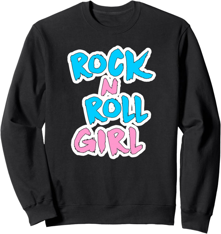 Rock N Roll Girl Musikfan Sweatshirt