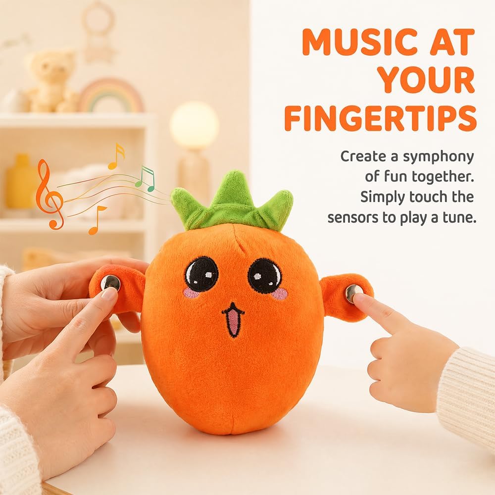 Interaktives Musik Plüschtier, Bananen-Plüschtier Mit Musikfunktion, Berührungsempfindliche Weiche F