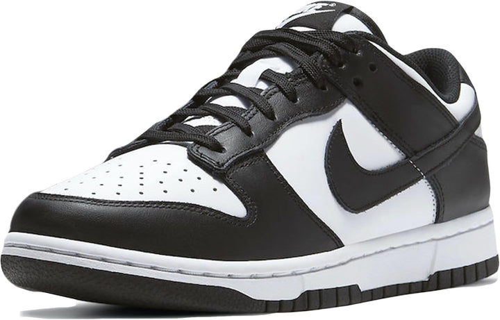 Nike Herren Dunk Low Retro Basketballschuh 38.5 EU Weiss Schwarz und Weiss, 38.5 EU Wei&#xDF; Schwar