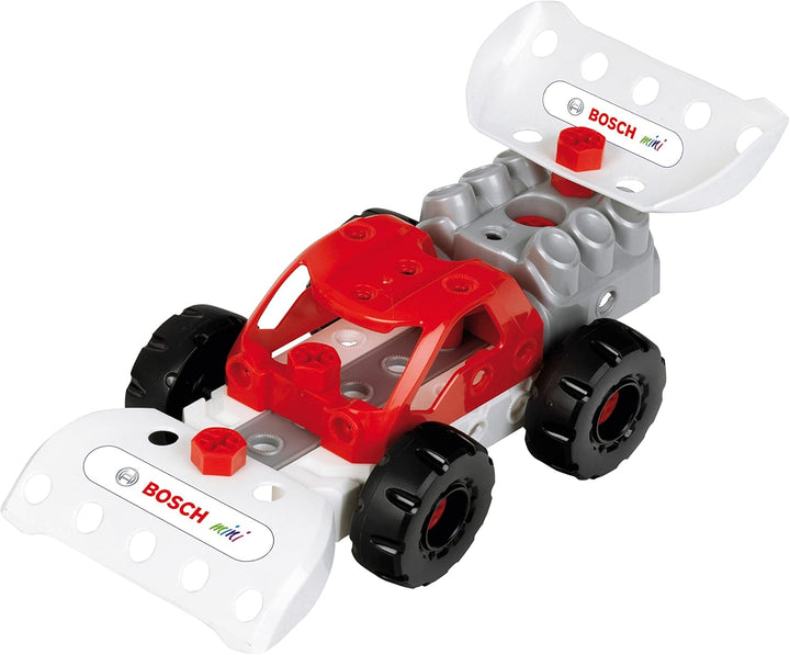 Theo Klein 8793 Bosch 3 in 1: Konstruktions-Set Racing Team | Zum BAU verschiedener Rennfahrzeuge I