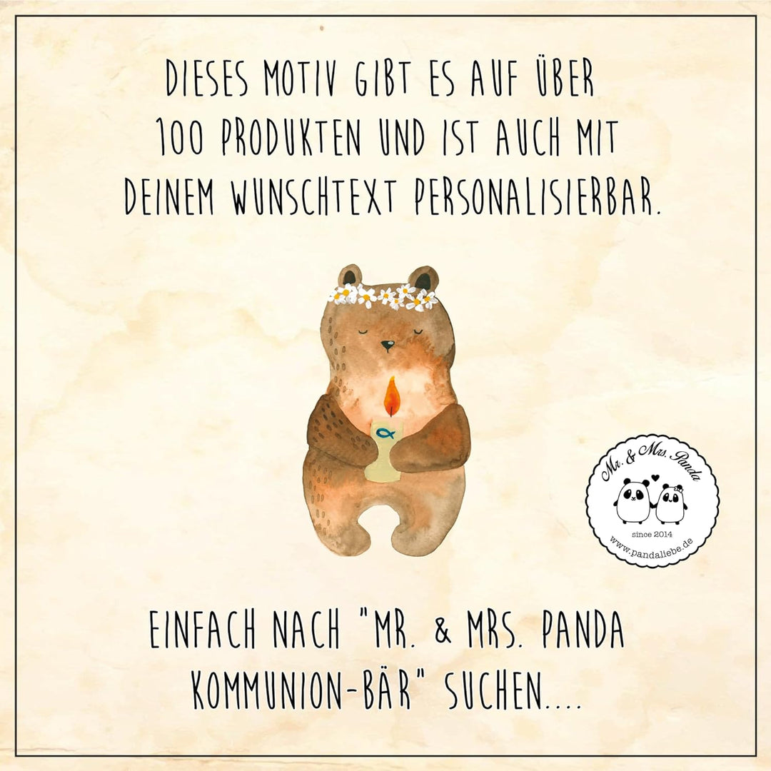 Mr. &amp; Mrs. Panda Motiv WC Sitz Kommunion-Bär - Geschenk, Klodeckel, Klobrille, Teddy, WC-Sitz, Toile