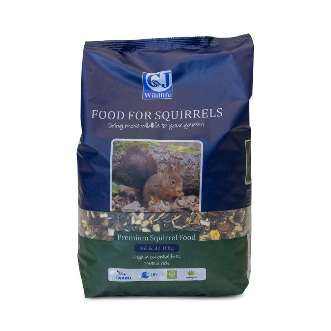 CJ Wildlife eichhörnchen Futter – eichhörnchenfutter ganzjahres-Futter – Mischung aus Nüssen, Samen