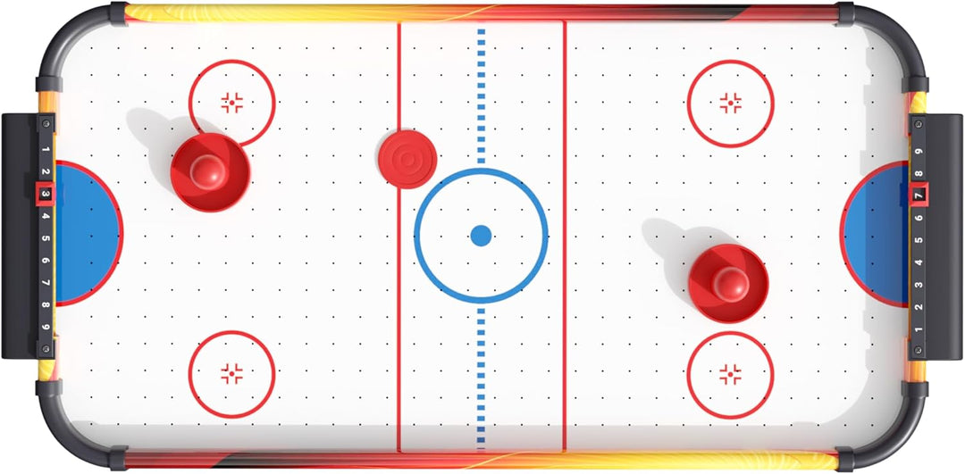 Carromco Airhockey Tisch Speedy-XT, Tischauflage Hockey Tischaufsatz zum leichten Transport -mit Mot