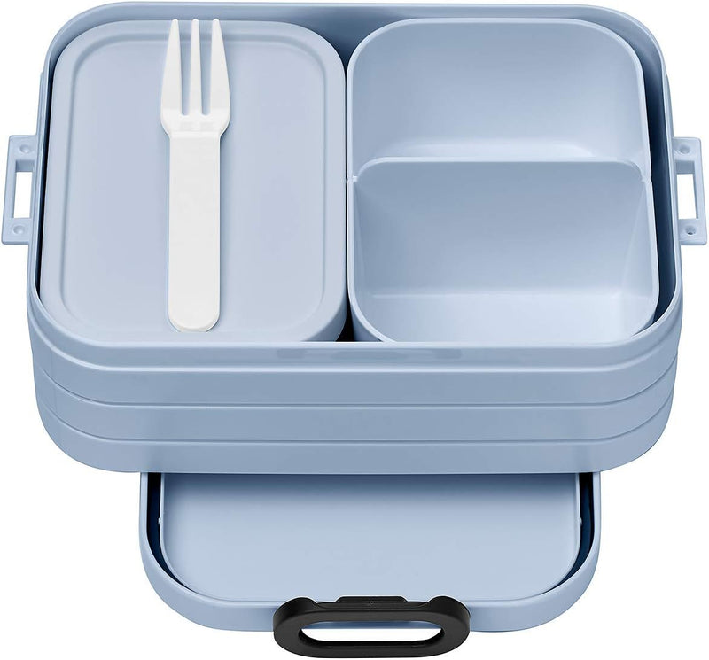 Mepal Bento Brotdose Midi Take A Break - Brotdose mit Bento Box - Für 2 Sandwiches oder 4 Brotscheib