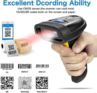 NT-1228BL Bluetooth QR 2D Barcode Scanner Handheld USB kabelloser 1D 2D Barcodes Imager für Mobile Z