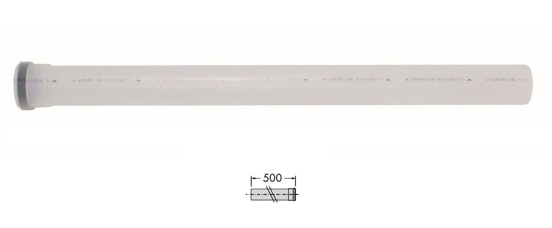 Vaillant 303253 Verlängerung 1 m, 80 mm PPs