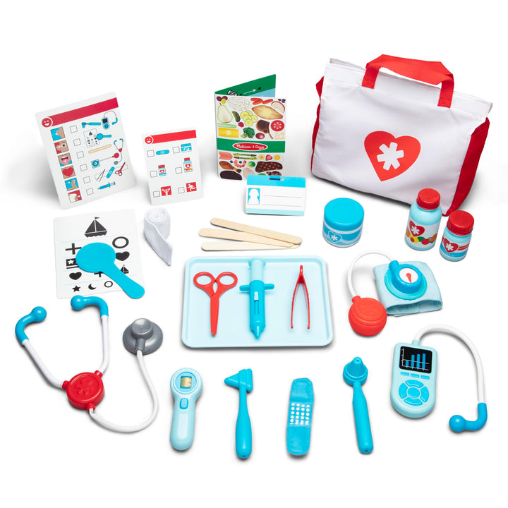 Melissa & Doug Kinder Arzt Set Lernspielzeug für Mädchen & Jungen ab 3 J. | Arzt-Set für 3-jährige M