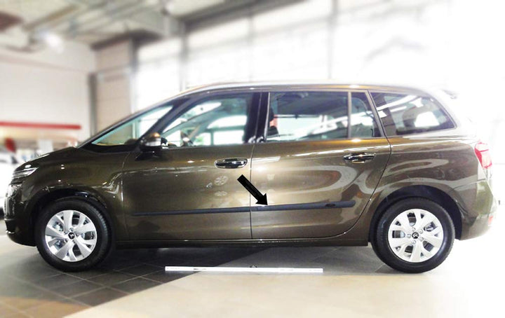 Spangenberg Seitenschutzleisten schwarz passend für Citroen C4 Grand Picasso II Citroën ab Baujahr 0