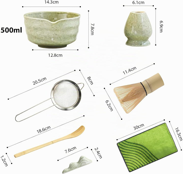 Matcha Set| Matcha Besen|Matcha Tea Set | Matcha Schale| Matcha Whisk,Schaufel, Sieb, Matcha-Besenha