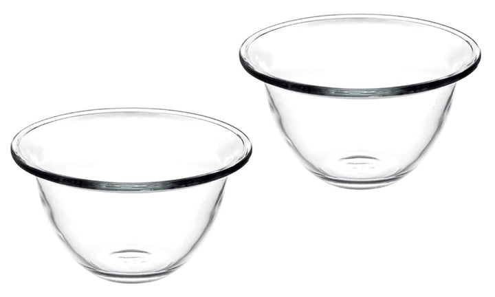Borcam Glasschale 17cm - 2er Set - aus hitzebeständigem Glas
