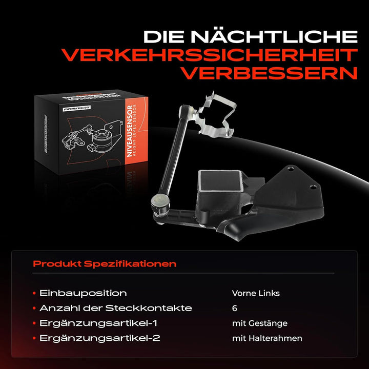 Frankberg Niveausensor Leuchtweitensensor mit Halter für A3 A4 A6 A8 TT Bora Golf IV P-a-s-s-a-t Var