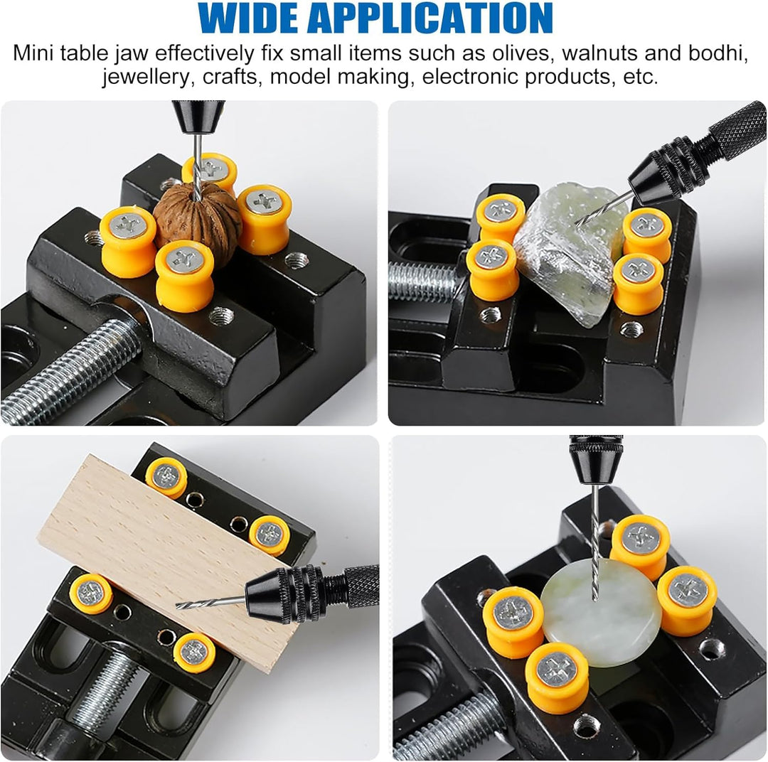 62 Pcs Handbohrer Set Mit 48 Stück Spiralbohrer Bits, Handbohrmaschine, 10 Mini Bohrer Set, Mini Boh