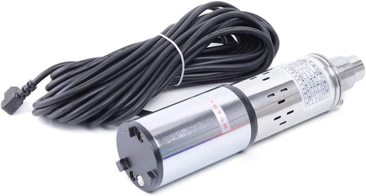 48V DC Tiefbrunnenpumpe 280W, Solar Tauchpumpe für Brunnen mit 17m Kabel, Edelstahl Wasserpumpe IPX8