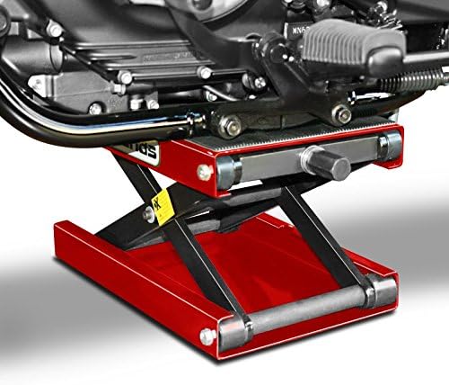 ConStands - Motorrad-Hebebühne für Chopper/Custombike Springer Special Hydraulisch Sicherung Rot CB8