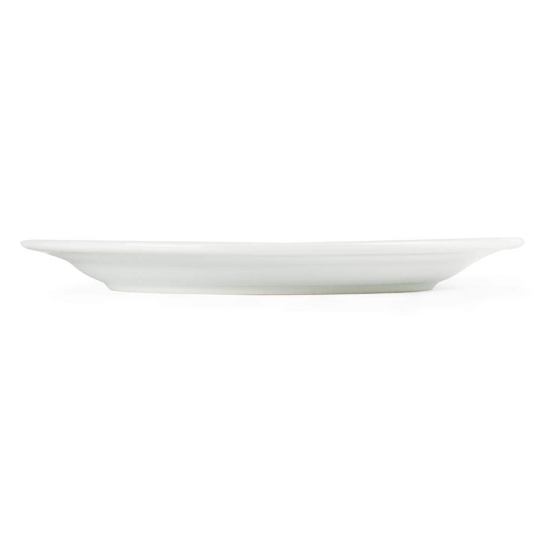 Olympia Whiteware Serviceteller mit breitem Rand, 250 mm, Porzellan, innovativ, 12 Stück