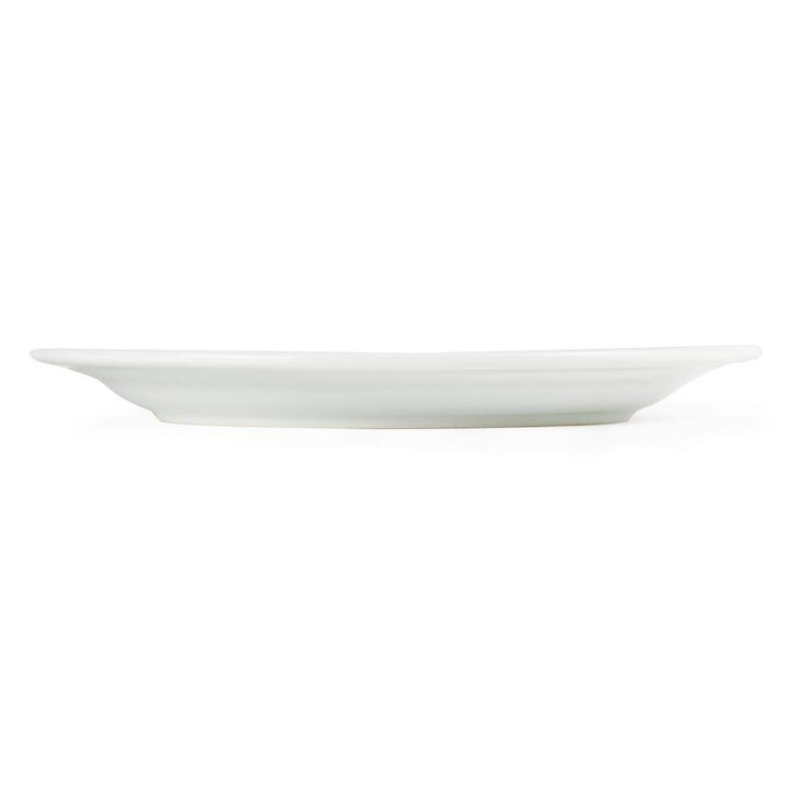 Olympia Whiteware Serviceteller mit breitem Rand, 250 mm, Porzellan, innovativ, 12 Stück