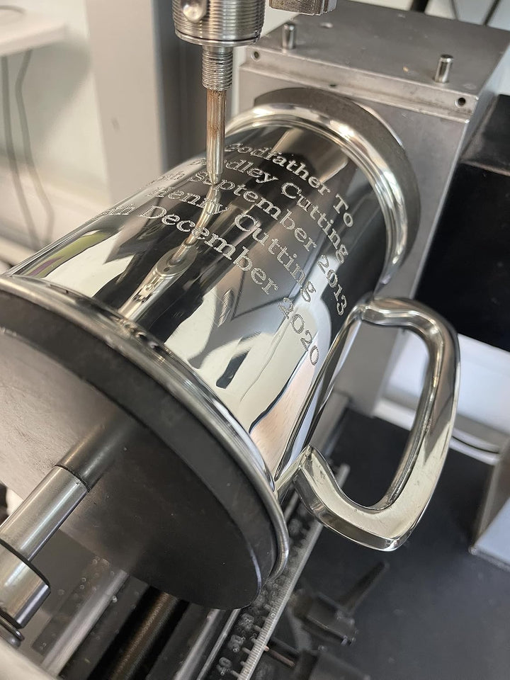 Bierkrug aus Zinn, gravierbar, in Box, Wentworth Zinn, Geschenk für Hochzeit, Geburtstag, Ruhestand,